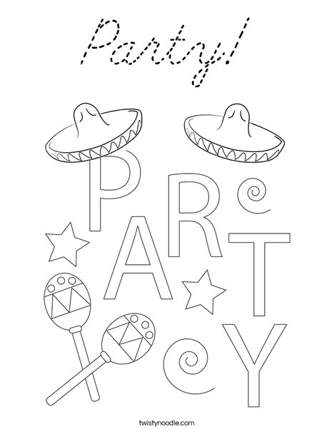 Cinco de Mayo Coloring Page