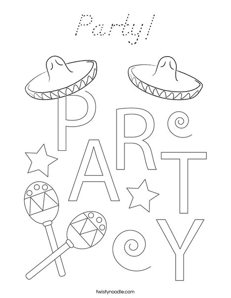 Cinco de Mayo Coloring Page