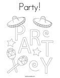 Party! Coloring Page