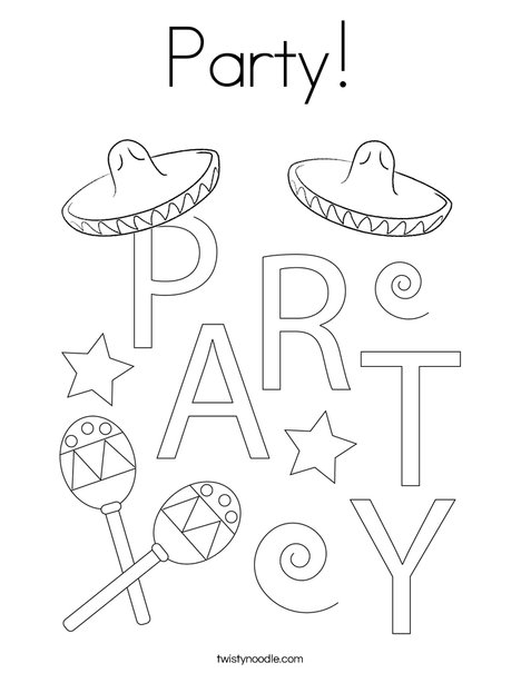 Cinco de Mayo Coloring Page