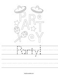 Party! Worksheet