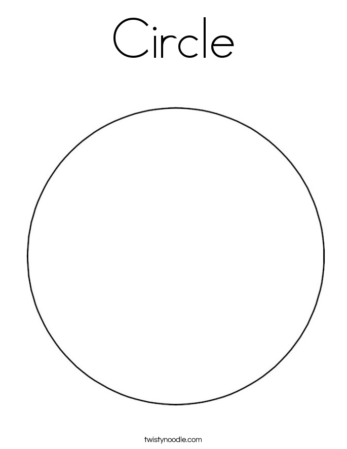 Circle Coloring Page Twisty Noodle Circle Coloring Page Twisty Noodle