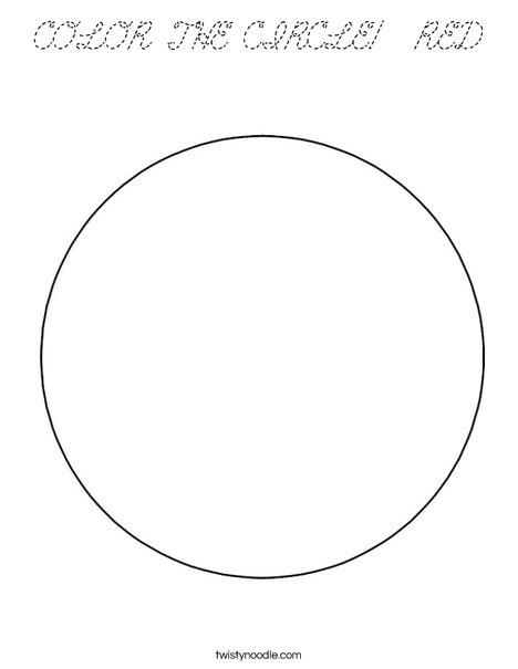 Circle 2 Coloring Page