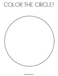 Circle Coloring Page - Twisty Noodle