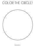 COLOR THE CIRCLE!Coloring Page