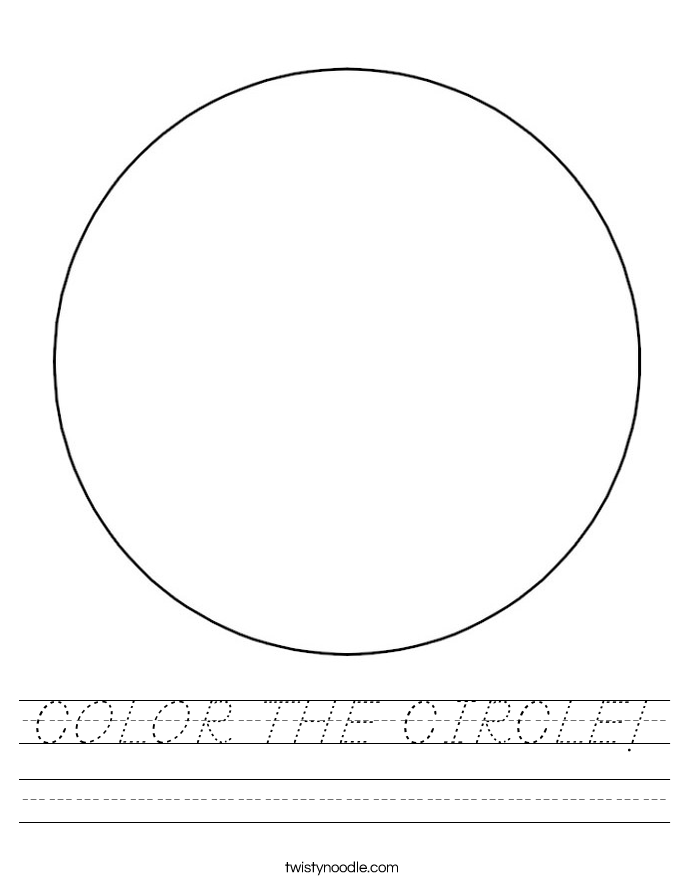 COLOR THE CIRCLE! Worksheet