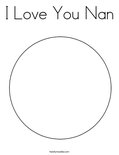 I Love You Nan Coloring Page