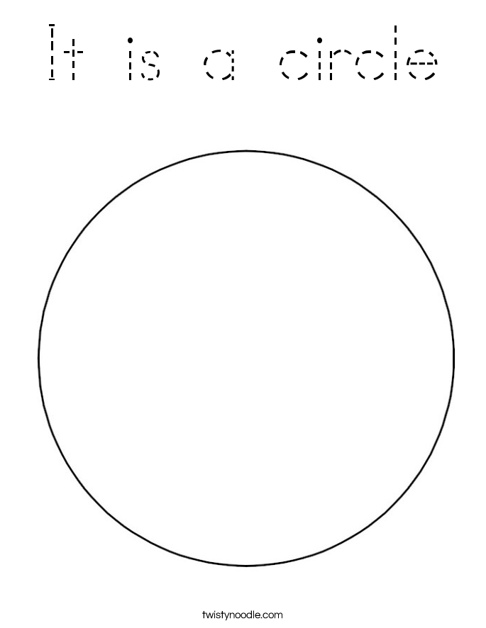 It is a circle Coloring Page