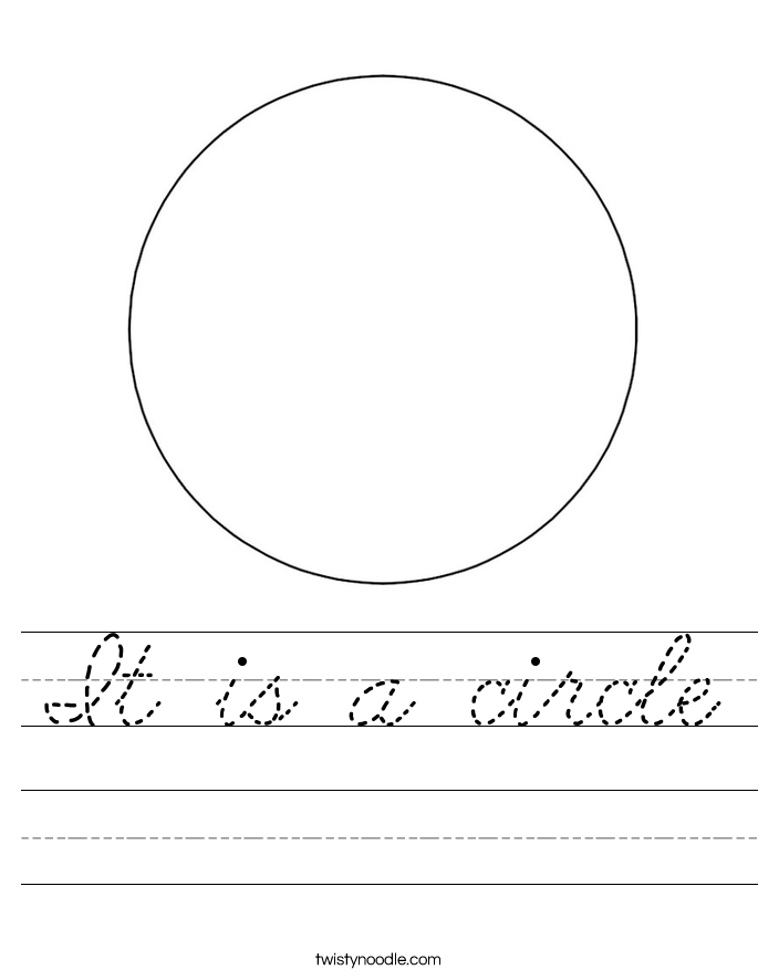It is a circle Worksheet