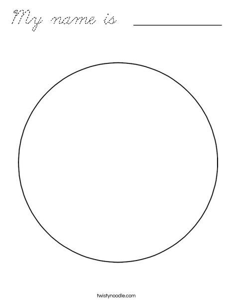 Circle 2 Coloring Page