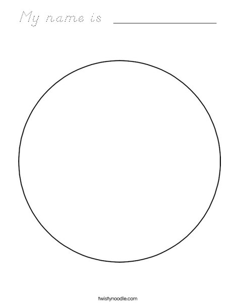 Circle 2 Coloring Page