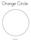 Orange Circle Coloring Page