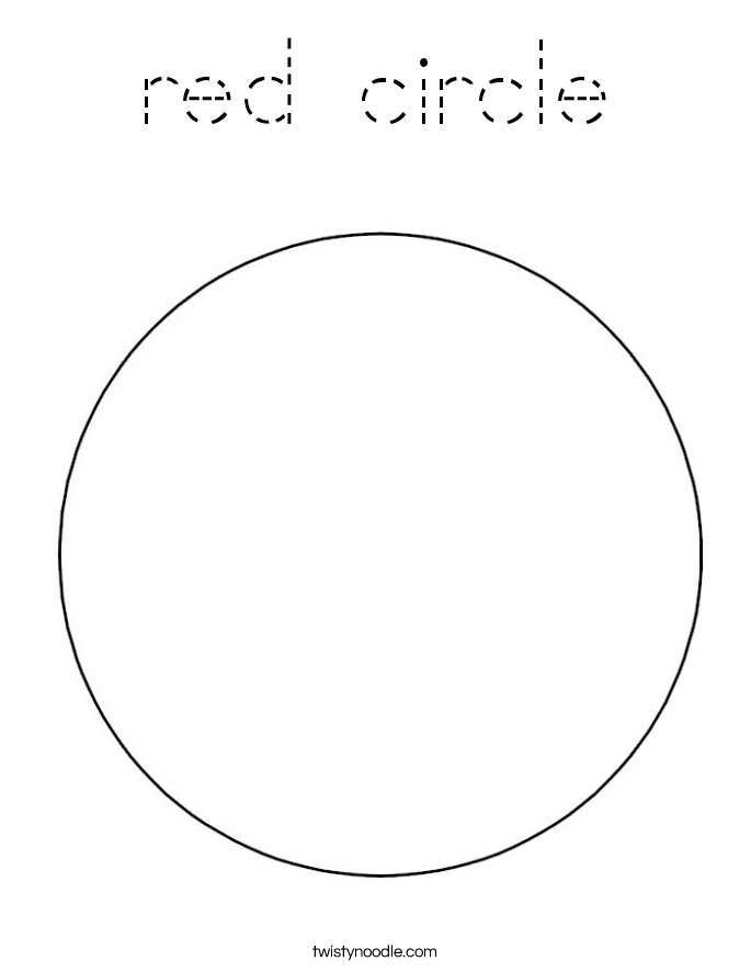 red circle Coloring Page