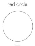 red circle Coloring Page