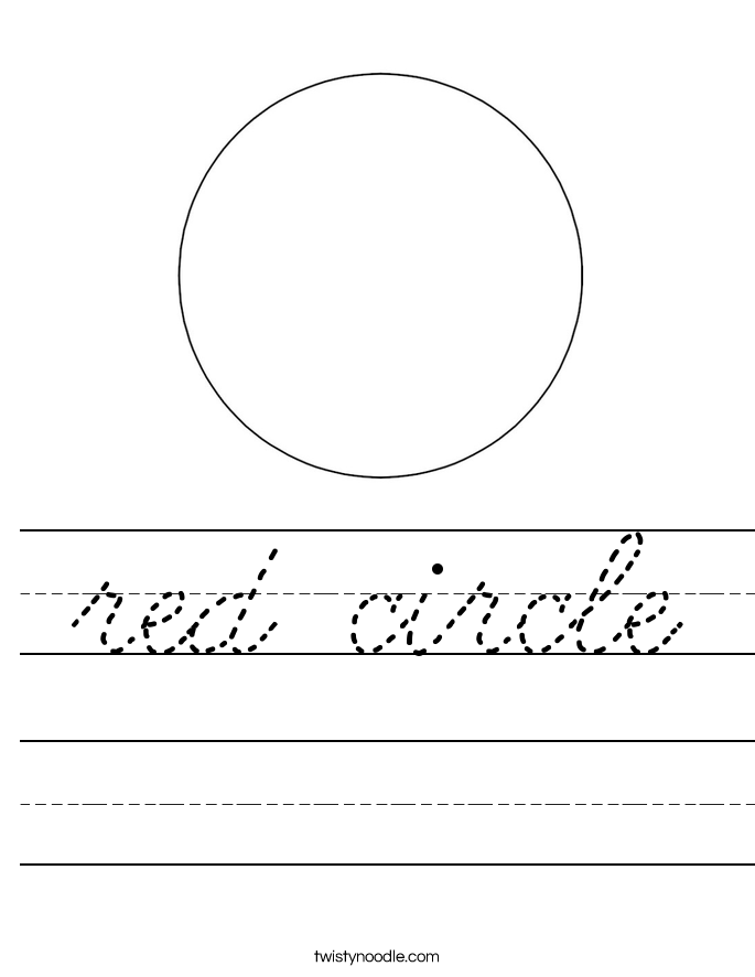 red circle Worksheet