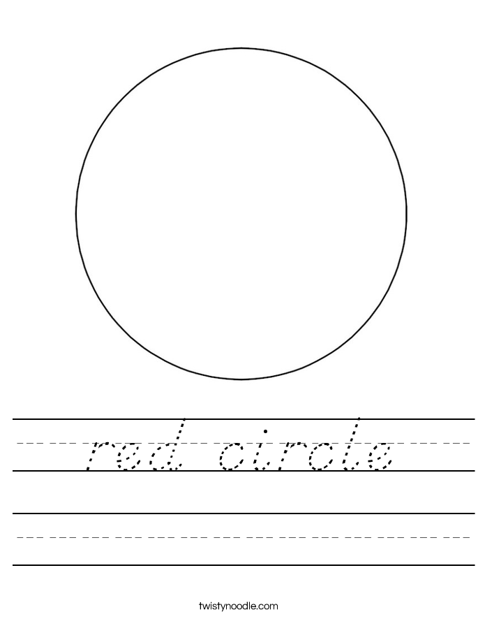 red circle Worksheet