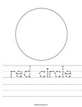 red circle Worksheet