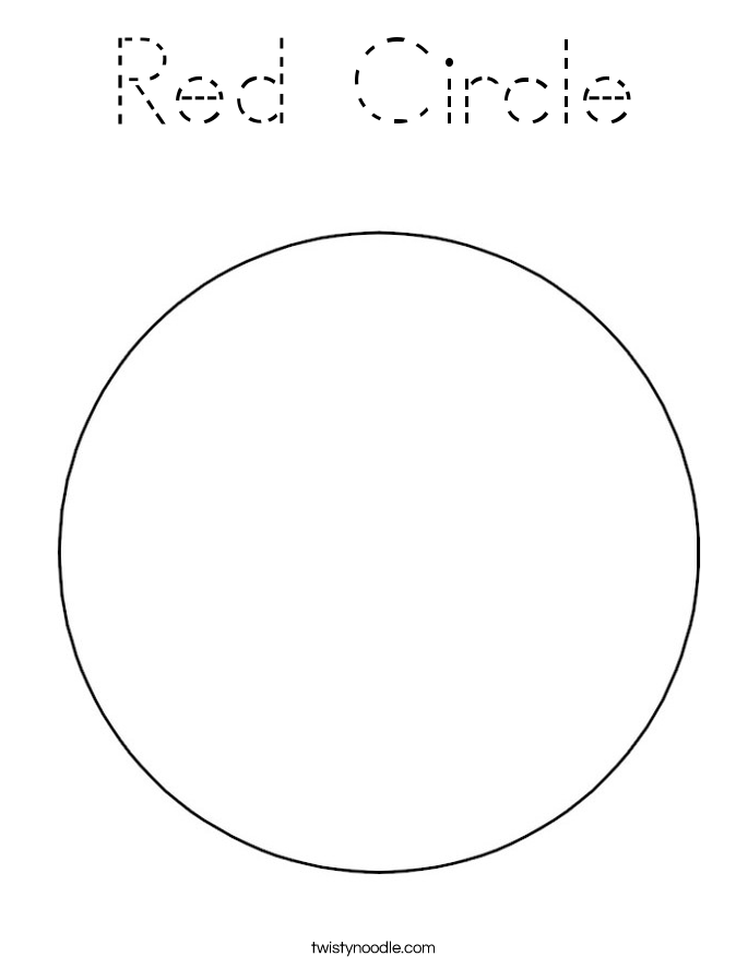 Red Circle Coloring Page