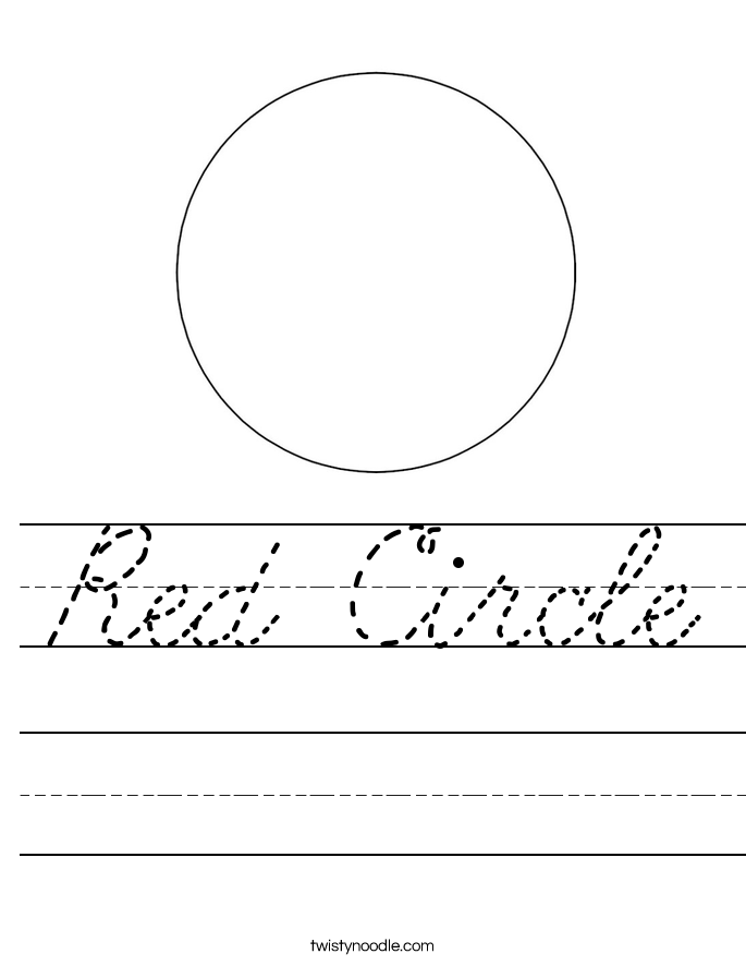 Red Circle Worksheet