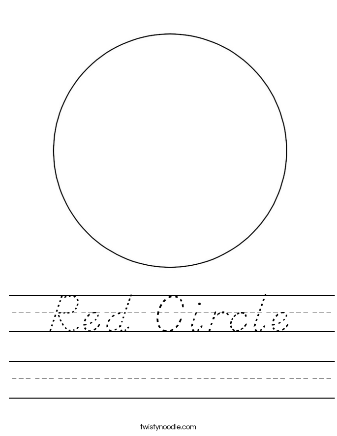 Red Circle Worksheet