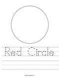 Red Circle Worksheet