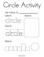 Circle Activity Coloring Page