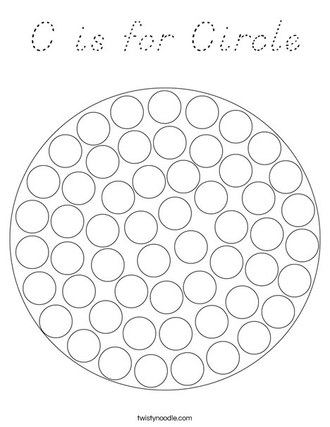 Circle Dot Painting Coloring Page