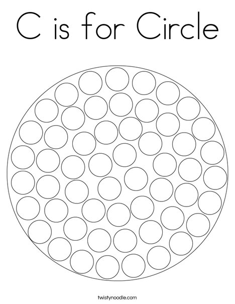 Circle Dot Painting Coloring Page