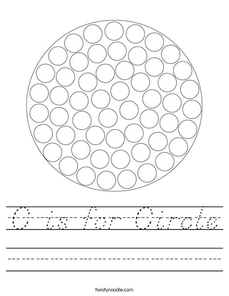 Circle Dot Painting Worksheet