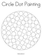 Circle Dot Painting Coloring Page