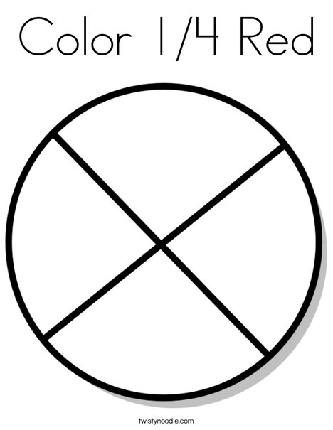 Circle Fraction Coloring Page