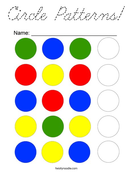Circle Patterns Coloring Page