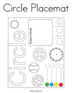 Circle Placemat Coloring Page