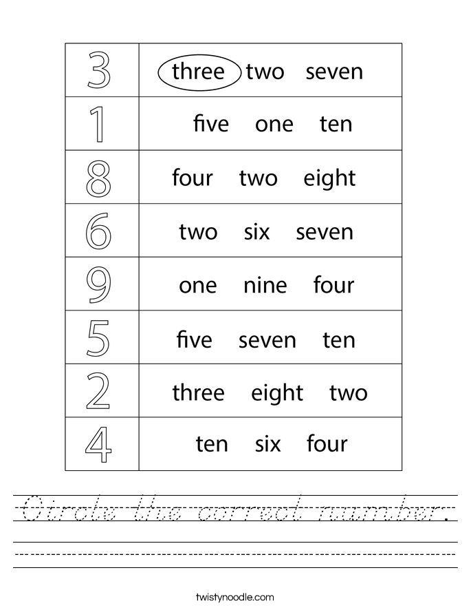 circle-the-correct-number-worksheet-d-nealian-twisty-noodle