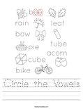 Circle the Vowels Worksheet