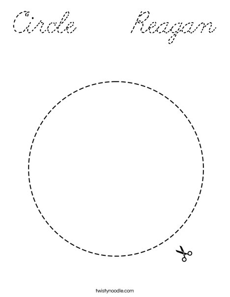 Circle Coloring Page