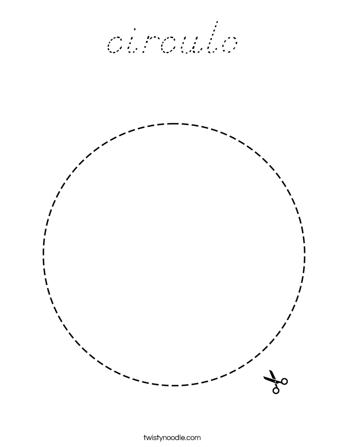 circulo Coloring Page