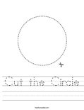 Cut the Circle Worksheet