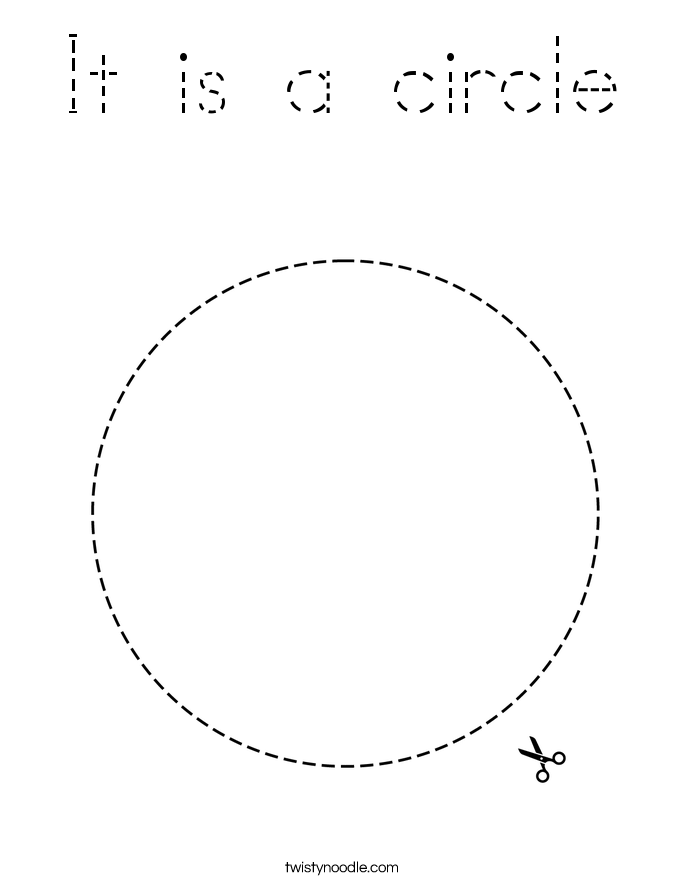 It is a circle Coloring Page