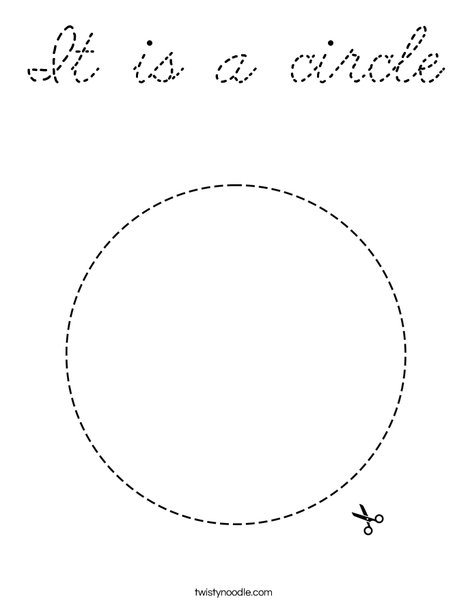 Circle Coloring Page