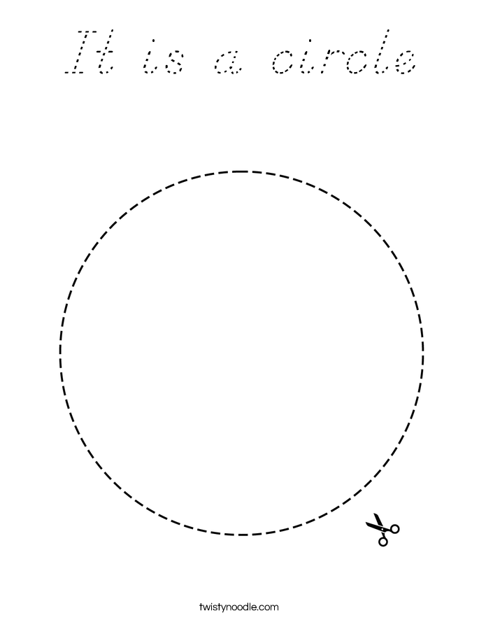 It is a circle Coloring Page