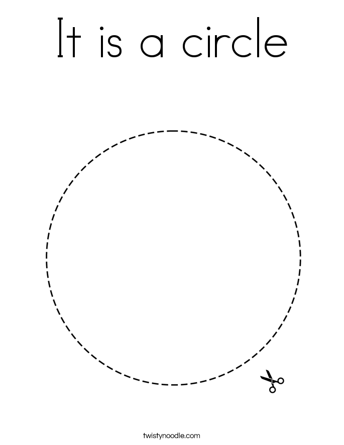 It is a circle Coloring Page