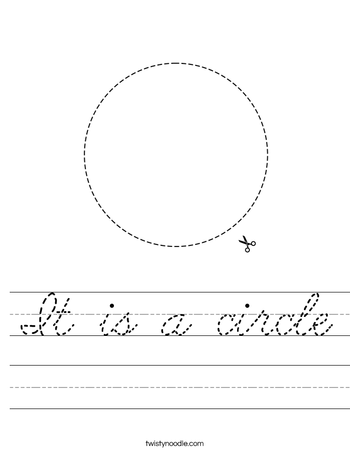 It is a circle Worksheet