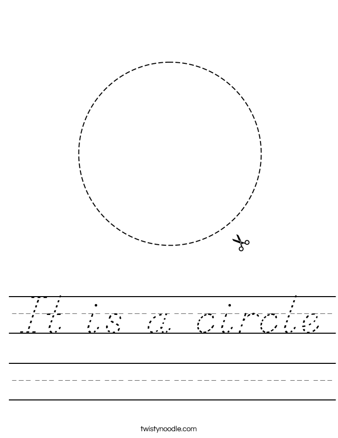 It is a circle Worksheet