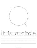 It is a circle Worksheet