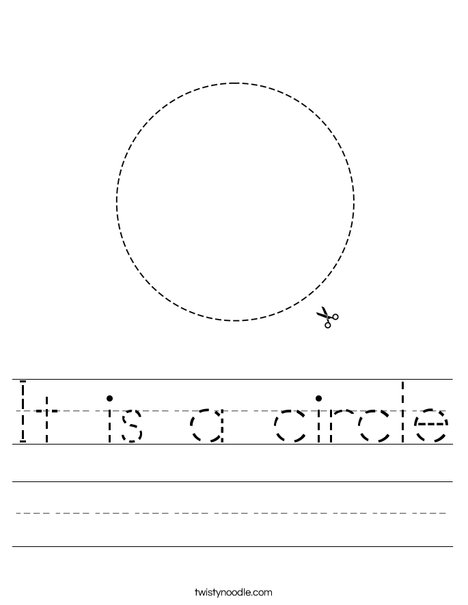 Circle Worksheet