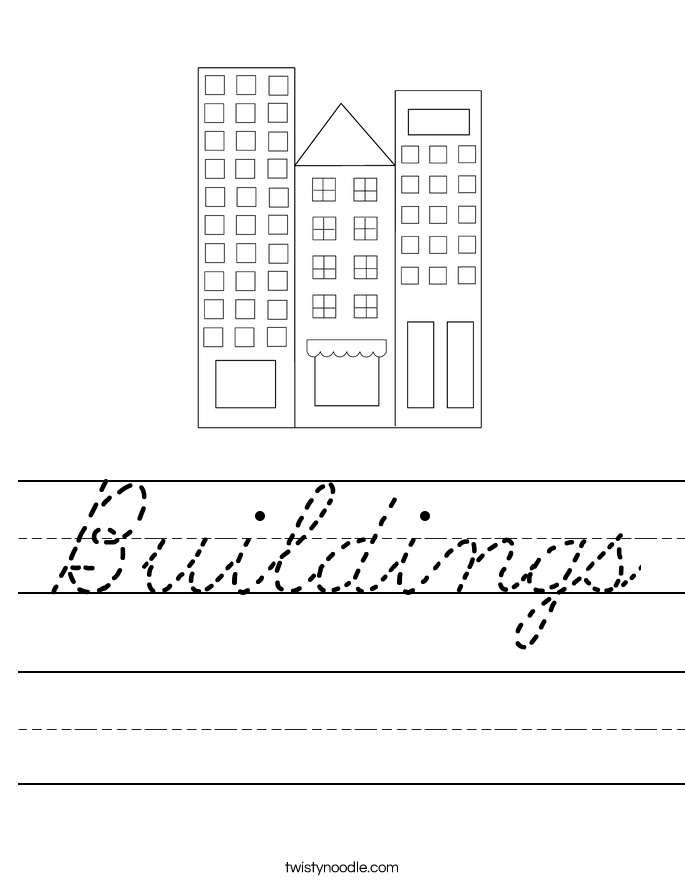 Buildings Worksheet