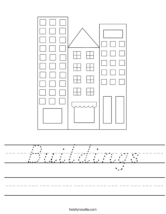 Buildings Worksheet