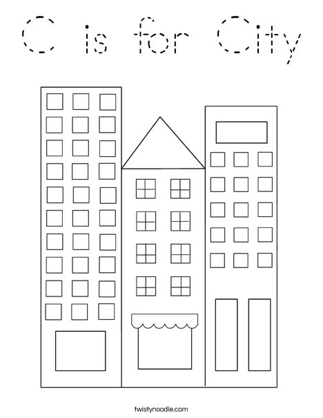 City Coloring Page