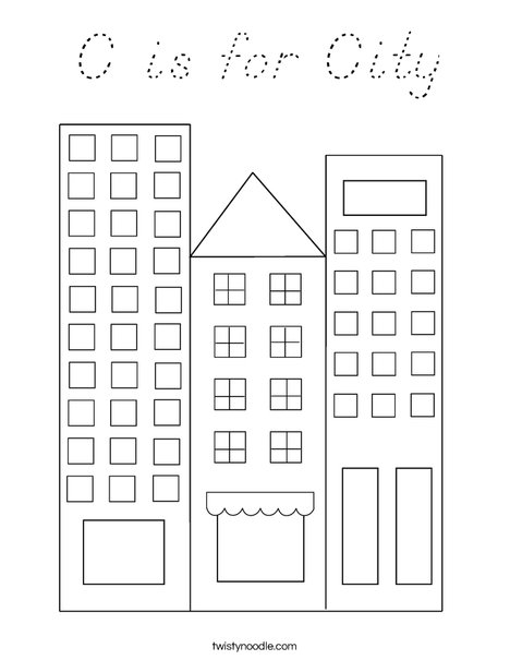 City Coloring Page